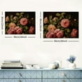 thumbnail image 6 of ONETECH Still life Gold Wall Art, Retro Pink Roses Canvas Prints Artwork with Antique , Victorian Wall Paintings Decor for Living Room Gallery 16x12inch, 6 of 6
