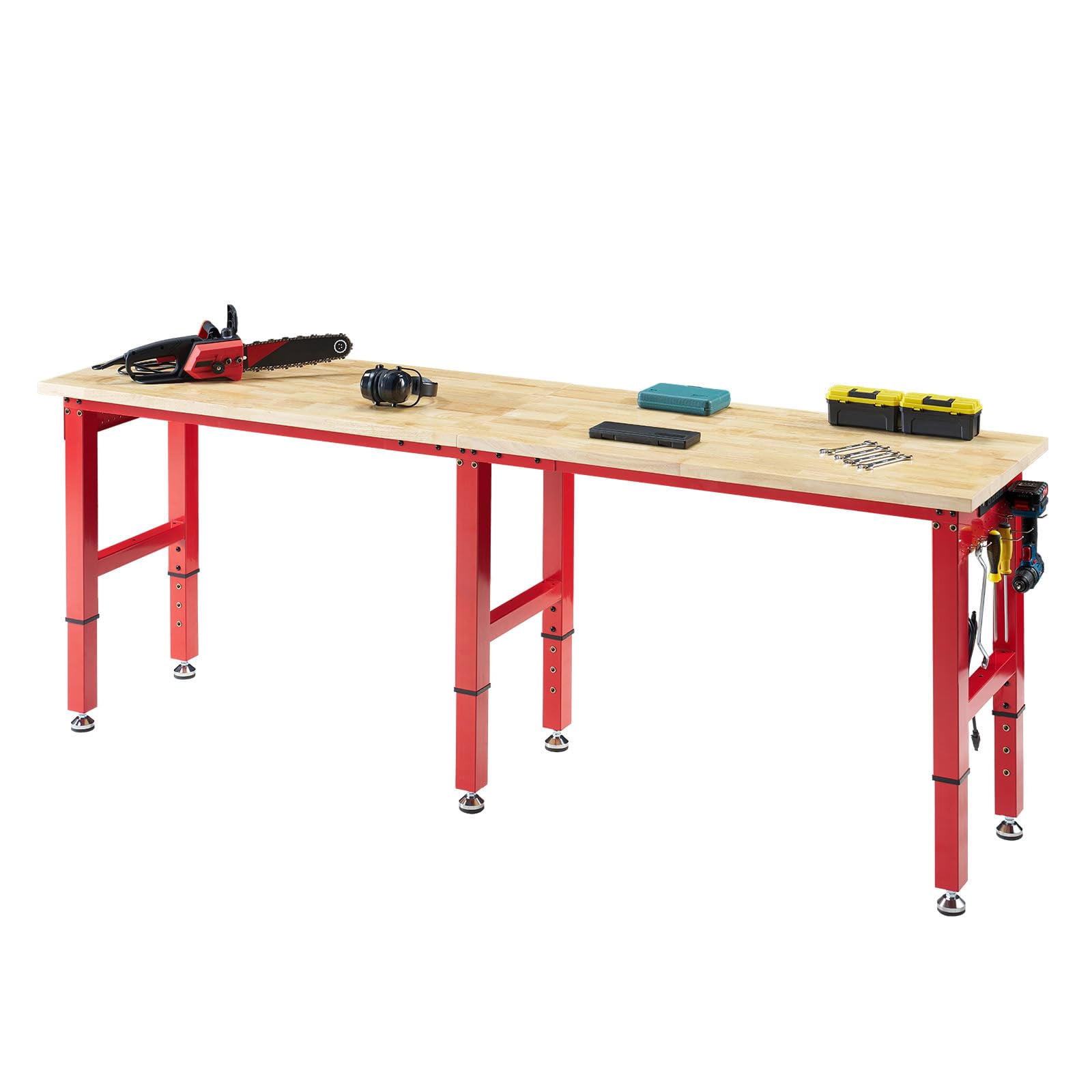 Jocisland Adjustable Workbench with Power Outlets, 5000 Lbs