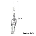 thumbnail image 3 of (2 Pack) Earrings Dangle Jewelry for Halloween Party Women Skeleton Accessory for Celebrations, 3 of 3