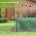 thumbnail image 4 of Outsunny 12' x 4' Crop Cage, Plant Protector with Zipper Roll-Up Door, 4 of 10