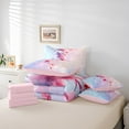 thumbnail image 4 of Erosebridal Cherry Blossoms Bedding Sets Twin Size, Pink Flower Comforter Sets with Sheets, Dreamy Watecolor Reversible Bed Set, Super Cozy Bedroom Decor, 7-Piece, 4 of 6
