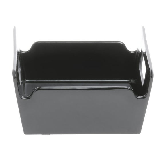 HUBERT® Serving Bowl with Handles Square Black Melamine - 4" L x 4" W x 2 3/10" H