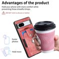 thumbnail image 6 of Jiahe Cover for Google Pixel 8 Pro, Wallet Case with Built-in 360°Rotation Ring Stand,Anti-Drop Shockproof Credit Card Slots Lens Protector Cover,Support Magnetic Car Mount,, pink, 6 of 8