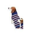 thumbnail image 1 of Max & Maggie Essential Navy Stripe Dog Sweater Red Grey Blue Striped (XXSmall), 1 of 1