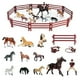 thumbnail image 1 of Modelo de figura de caballo de simulación, caballo de simulación y jinete, juguete de aprendizaje emulacional, figuras de animales, diseño de clase mundial, 1 of 8