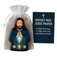 thumbnail image 4 of Shoreew Pocket Hug Jesus Gift Blessing Jesus Prayer Figurine with Card Christian Pocket Hug Keepsake Religious Faith Ornament for Christian Gifts, 4 of 7