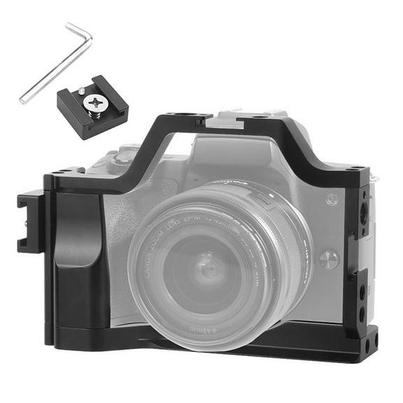 For Canon M5/M50/M50II Camera Cage Anodized Aluminum Alloy, Multiple Accessory Attachment, Professional Shooting