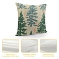 thumbnail image 4 of YINGXI Christmas Green Rustic Style Print Decorative Pillowcases Holiday Decorations Throw Cushion Case Decor for Couch Sofa Bed 20x20in, 4 of 5