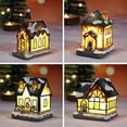 thumbnail image 3 of LED Christmas Resin Light House Christmas Decorations Resin Christmas Scene Village House Town for Christmas Gifts, 3 of 3