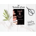 thumbnail image 3 of Darling Souvenir Black Birthday Invitation Card Printable Elegant Fill or Write In Blank Party Invites 28 Pcs 5 x 7 Inches, 3 of 5