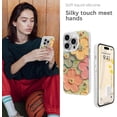 thumbnail image 4 of Phone Case for iPhone 14 Case for Women Girls, Cute Colorful Retro Oil Painting Flower Floral Design with Shiny Bling Diamonds Camera Cover Silicone Shockproof Protective, 4 of 7