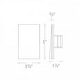 thumbnail image 3 of WAC Lighting Landscape Scoop LED Vertical Aluminum Step and Wall Light in Black, 3 of 3