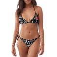 thumbnail image 1 of Balery Wine Funny Pijama Estampado Bikini de Dos Piezas para Mujer - Conjunto de Bikini Ajustable Sexy y Cómodo para Playa, 1 of 6