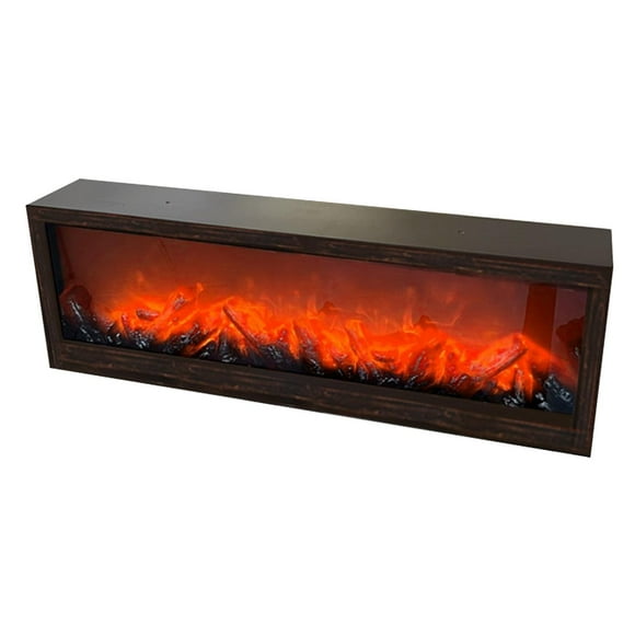 Ximing Rectangular LED Fireplace Lantern Home Decor Theme Park Layout Bedside Lamp for