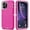 Pink, variant on iPhone 12 / iPhone 12 Pro Case Shockproof Dust/Drop Proof 3 in 1 Full Body Rugged Heavy Duty Durable Cover Navy