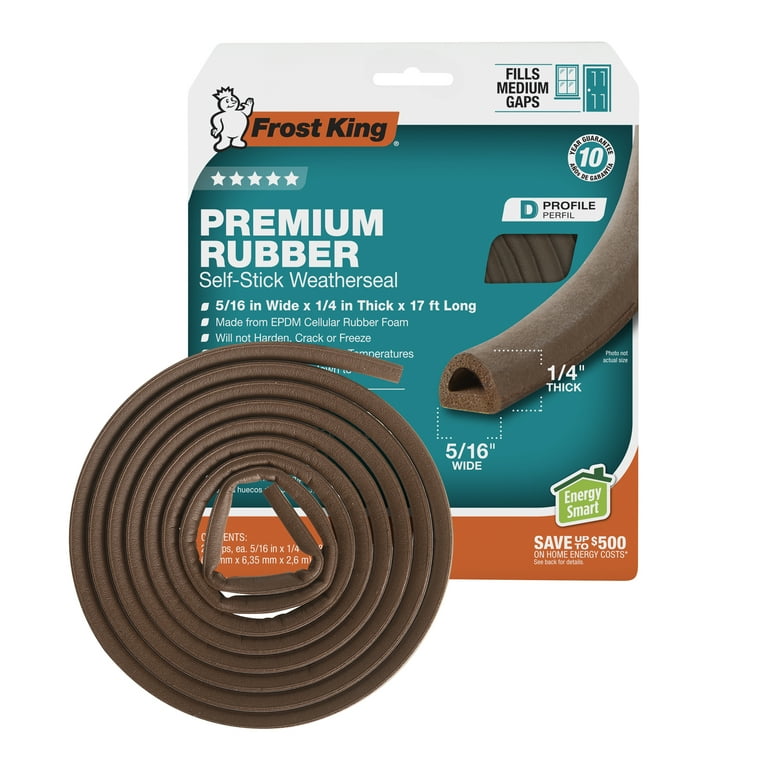 Frost King V25Ba Extreme Rubber Weather-Strip Tape, Brown Frost King V25Ba Extreme Rubber Weather-Strip Tape, Brown