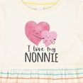 thumbnail image 4 of Inktastic I Love My Nonnie Girls Baby Dress, 4 of 5