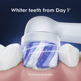 thumbnail image 4 of Oral-B iO Ultimate White Replacement Brush Heads, White, 2, for Plaque Removal, 4 of 8