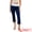 Navy and White, variant on DARING DIVA Women's Casual Foldover Waistband Capris Legging XS Navy and White