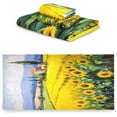 thumbnail image 2 of 3 Piece Bath Towels Set, Super Soft Absorbent Countryside Sunflowers Towels for Bathroom Gym Spa Hotel Decor Wash cloth, 2 of 7