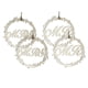thumbnail image 1 of 4x Decoración de Boda s Círculo Alfabeto Foto Prop Matrimonio Letrero Trasero de Madera para Suministros de de Boda Sunnimix Colgante de boda, 1 of 8