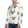 thumbnail image 2 of Hoodies for Men - Funny French Bulldog Bones Long Sleeve Comfrt Men'S Fashion Hoodies & Sweatshirts, Sweatshirts for Men Hoodies Pullover Clothing Clothes with Pouch, 2 of 7