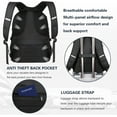 thumbnail image 4 of Matein Laptop Backpack for Men, 45L Water Resistant Travel Backpacks with USB Port Fits for 17 inch Notebook, Black, 4 of 9