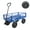 Blue, variant on LKIJYG Steel Garden cart Tools cart Heavy Duty Steel cart with Removable Sides 10 in Solid Wheel Capacity(Black+Yellow)