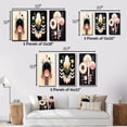 thumbnail image 4 of Designart "Art Nouveau Geometric Elegance in Glorious Elegance" Modern Geometric Framed Wall Art Set Of 3 - Pink Abstract Frame Gallery Set For Office Decor, 4 of 7