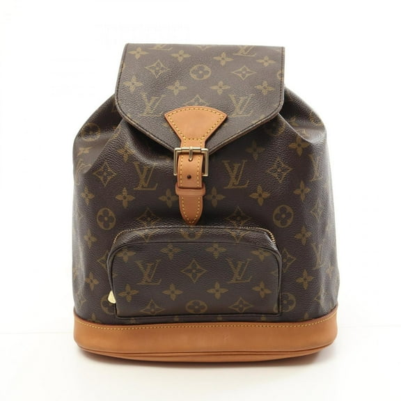 Pre-Owned Louis Vuitton Montsouris MM Backpack Coated Canvas Leather Monogram Women's... (Fair)