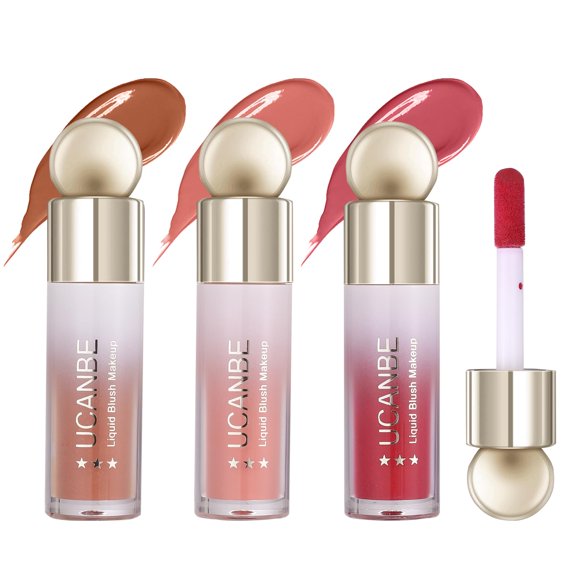 Set de 3 coloretes en crema líquida UCANBE, ligero y duradero