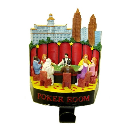 6" Casino Gambling Poker Room Christmas Stocking Holder