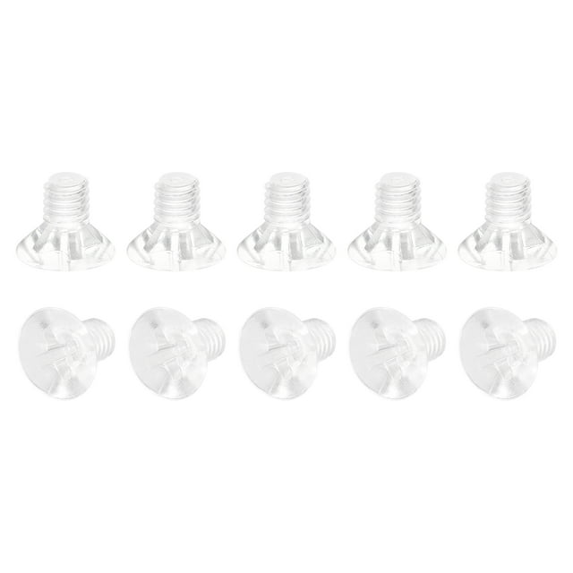 Unique Bargains M4x6mm Plastic Phillips Machine Screws, PC Flat Head Machine Bolts 25 Pack