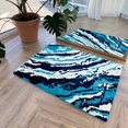 thumbnail image 3 of Leopard Zebra Toilet Door Mat Tufted Rug Cute Flocking Carpet Marble Texture Floor Pad Anti Slip Doormat Aesthetic Home My Lux Decor Round, 3 of 9