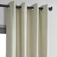 thumbnail image 2 of Natural Light Beige Thermal Cross Linen Weave Blackout Grommet Curtain (1 Panel), Natural Light Beige, 50W X 108L, 2 of 8