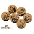 thumbnail image 2 of Corkology  Large Mammals Cork Coaster Sets, 2 of 2