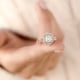 thumbnail image 5 of Fiudx Anillo de Compromiso con Diamantes Brillantes y Circonitas para Mujer, Ideal para Bodas y para Tu Pareja., 5 of 6