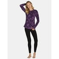 thumbnail image 4 of ClimateRight by Cuddl Duds Stretch Fleece Women's Long Sleeve Crew Neck Base Layer Top, Sizes XS to 4X, 4 of 4