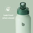 thumbnail image 2 of BOTTLE BOTTLE 32 oz Insulated Water Bottle Stainless Steel Sport Water Bottle with Straw Dual-use Lid Design for Gym with Pill Box (green), 2 of 6