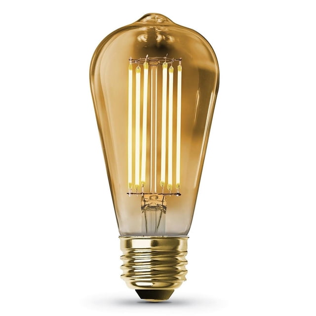 Bombilla Led Vintage Edison St19 E26 15W Ámbar