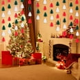 thumbnail image 4 of 2 Pcs 3D Christmas Garland Topboutique Christmas Tree Paper Streamers Party Xmas Tree Hanging Garland for Baby Shower New Year Party Supplies,Red White Green,13ft/Pc, 4 of 7