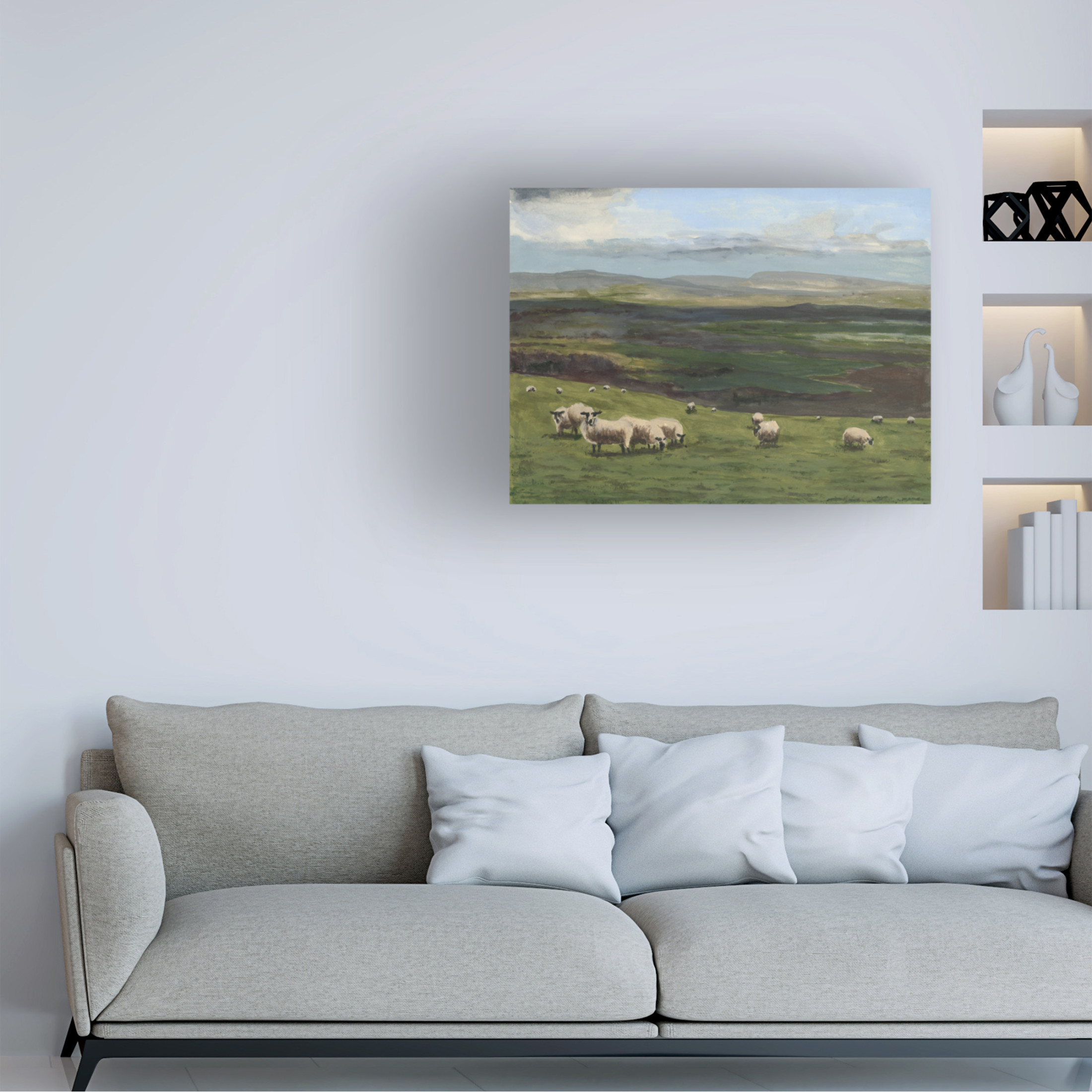 Trademark Fine Art Michael Willett  Highland Sheep I Canvas Wall Art