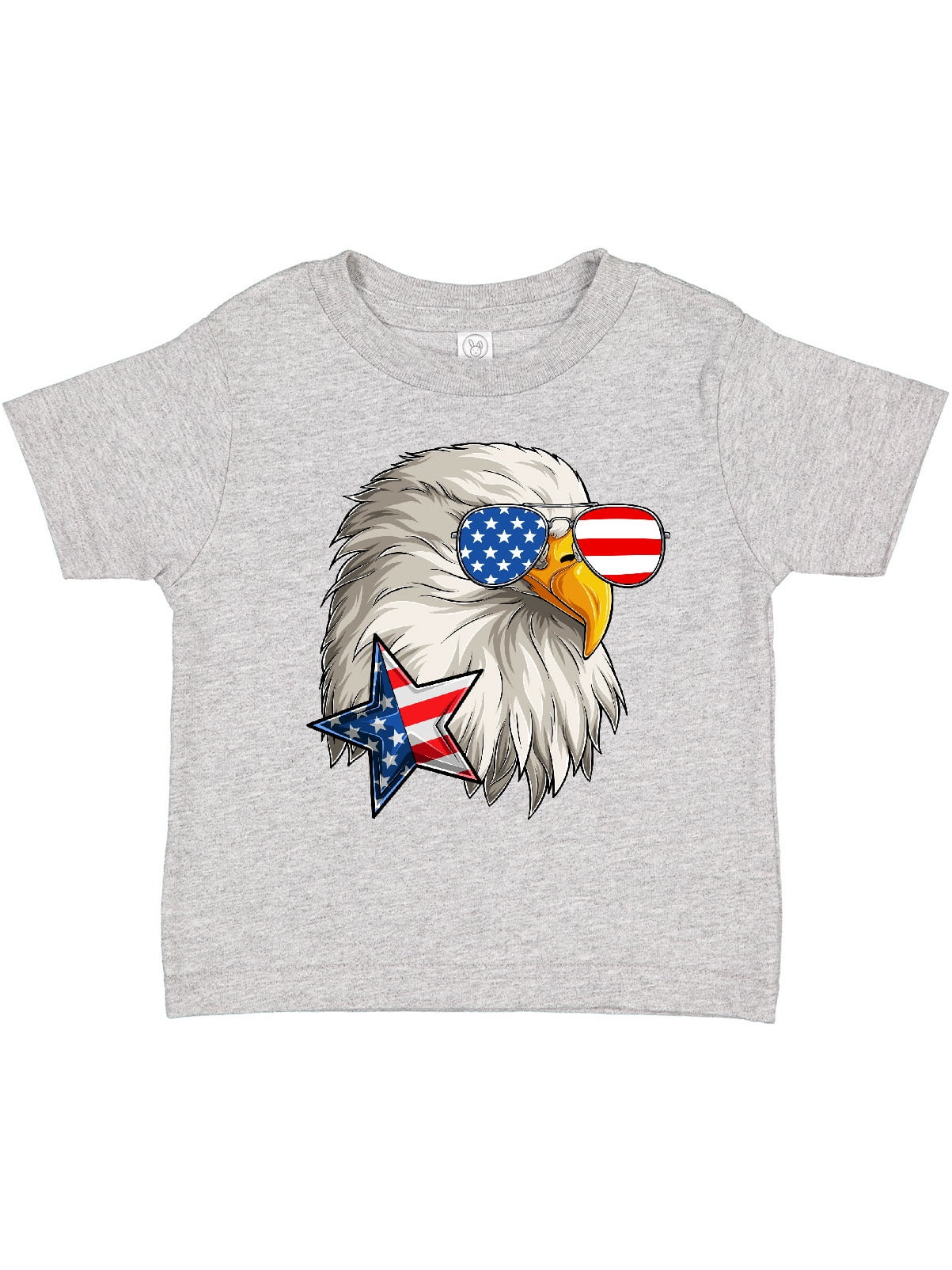 inktastic Red White and Cool with Eagle in Sunglasses Toddler T-Shirt inktastic Red White and Cool with Eagle in Sunglasses Toddler T-Shirt