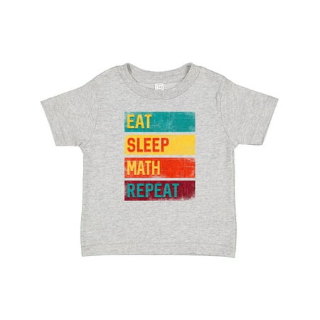 

Inktastic Math Teacher Eat Sleep Math Repeat Gift Baby Boy or Baby Girl T-Shirt