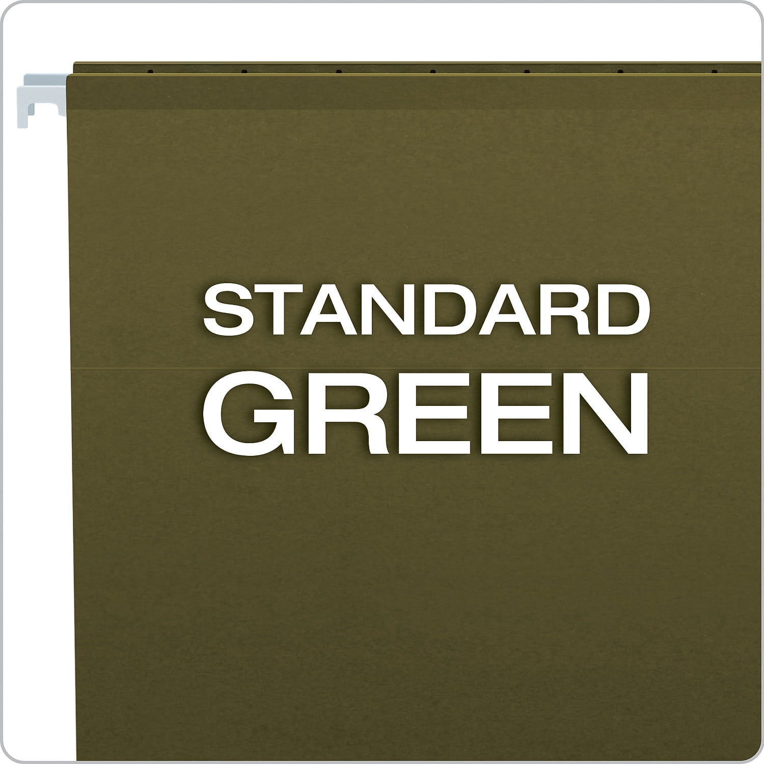 Pendaflex X-Ray Hanging File Folders No Tabs Letter Standard Green 25/Box 4152