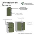 thumbnail image 3 of Conjunto de Baño Completo Para Almacenaje Madesa Vik 110 BV, 3 of 4