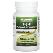 Best Naturals P-5-P (Pyridoxal-5-Phosphate), 100 mg, 120 Tablets (50 mg per Tablet)