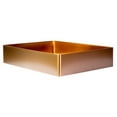 thumbnail image 5 of Eden Bath EB-SS002RG 18.9 x 14.6 in. Rectangular Stainless Steel Vessel Sink with Drain in Rose Gold, 5 of 7