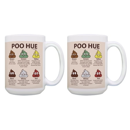 

ThisWear RN Gifts for Nurses Gag Gift Poo Hue 2 Pack Physicians Assistant Gift 15oz Coffee Mugs Tan