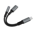 thumbnail image 2 of USB-C to 3.5Mm Headphone Adapter with PD Compatible with Galaxy S20 Ultra S20 Z Flip S20Plus, 2 of 3